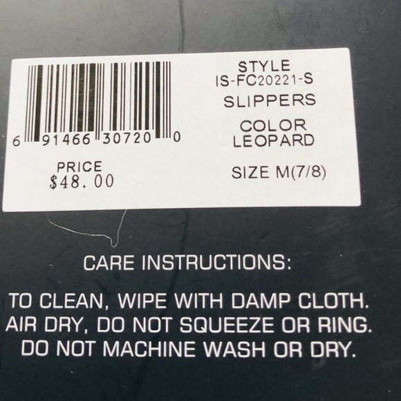 FRENCH CONNECTION Leopard Slippers Size Medium 7-8 - Picture 5 of 6